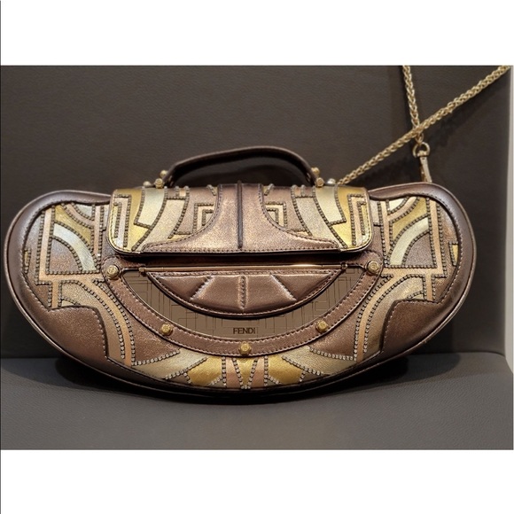 Fendi Vanity bag goat leather+Swarovski crystals - Picture 2 of 8